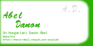 abel danon business card